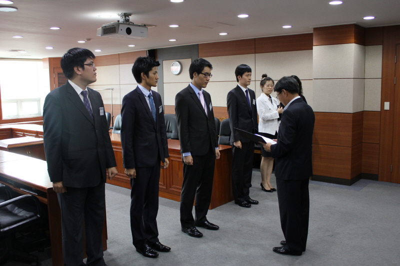 청년인턴 정규직 전환 모습이다