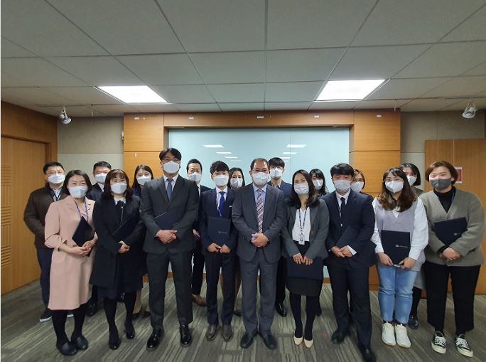 승진직원 임명장 수여식 사진