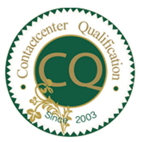 Contactcenter Qualification since2003 CQ.