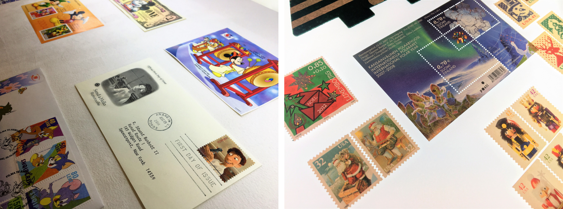 1959년부터 발행되었던 우리나라의 쥐 연하우표와 금박, 자개 등 특이한 재질로 만들어진 우표,쥐를 모티브로 발행된 애니메이션 우표와 더불어 미키마우스 기념화폐, 오스트레일리아 2020년 기념주화 등을 전시사진1